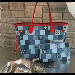 Louis Vuitton Denim Neverfull MM